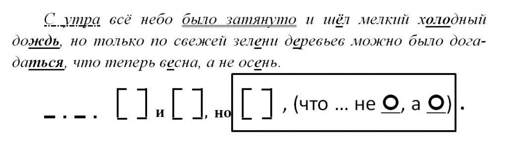 Разбор предложения по Шаталову