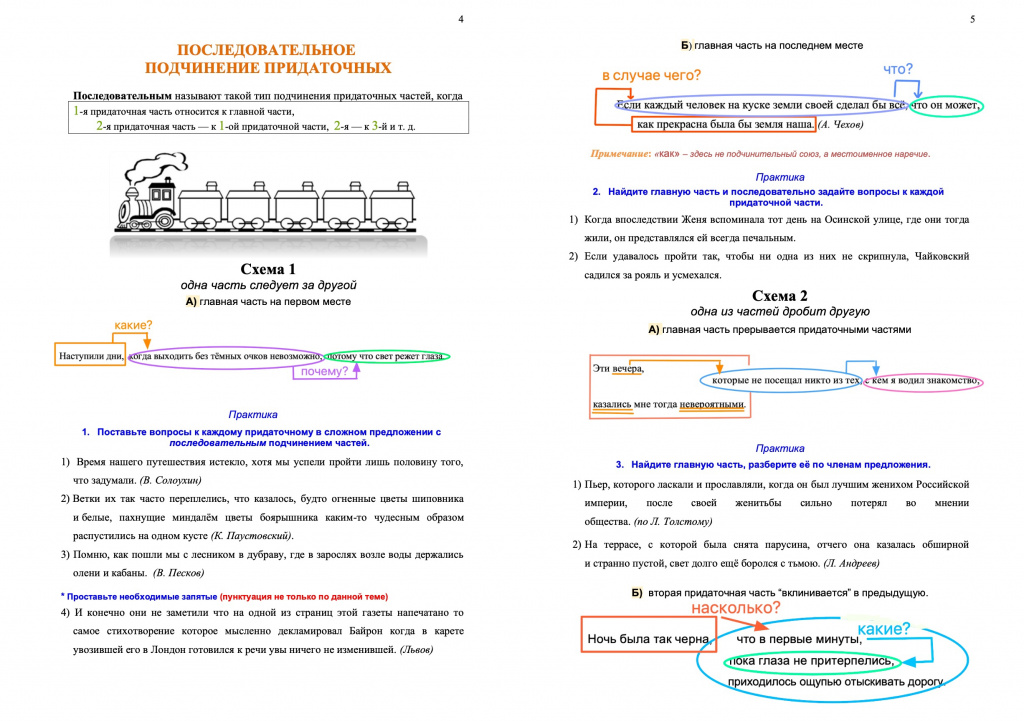 СПП с несколькими придаточными