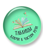 Таблицы. Ключи к частям речи Таблицы. Ключи к частям речи